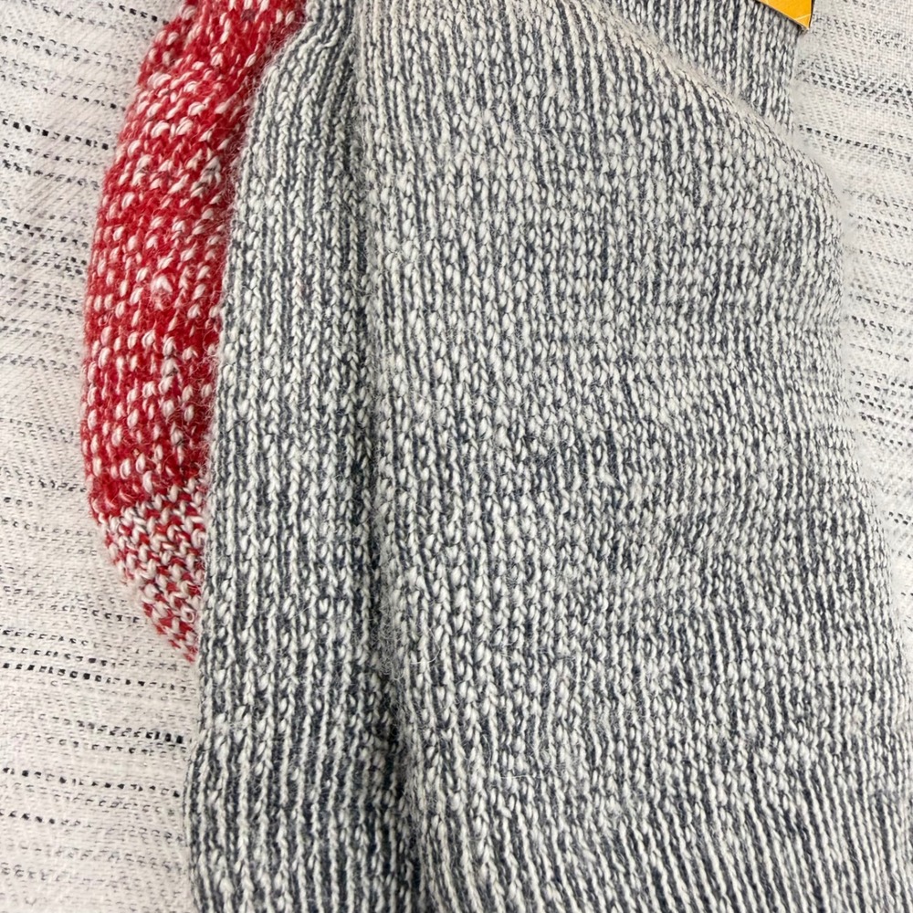 NEW Smartwool Men's Mountaineering Crew Socks Large Gray Red Extra Heavy Cushion - Picture 4 of 8